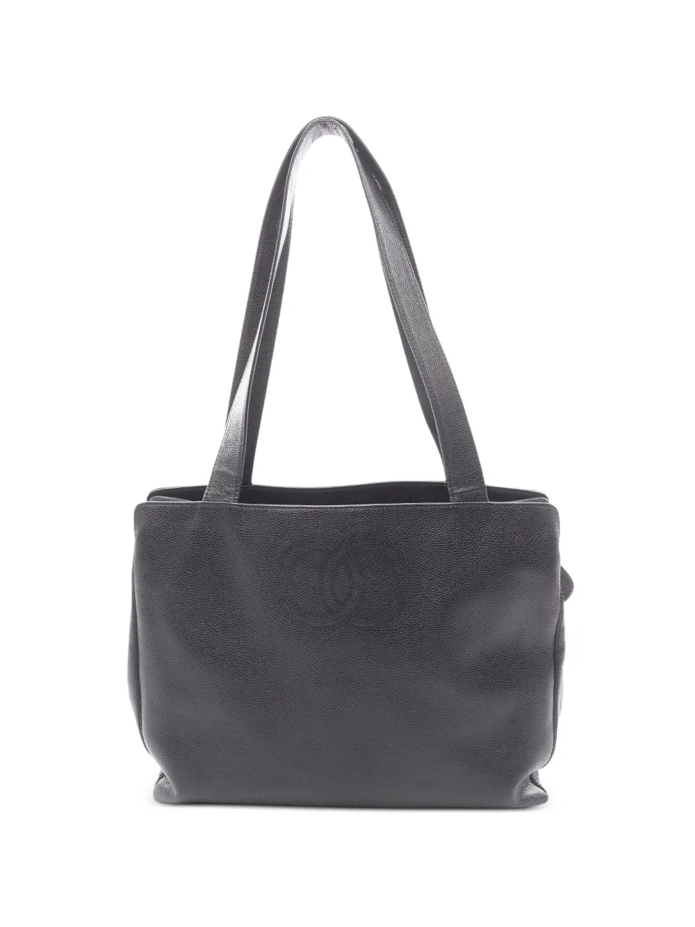 CHANEL Pre-Owned 2000-2002 Coco Mark Caviar shoulder bag - Nero