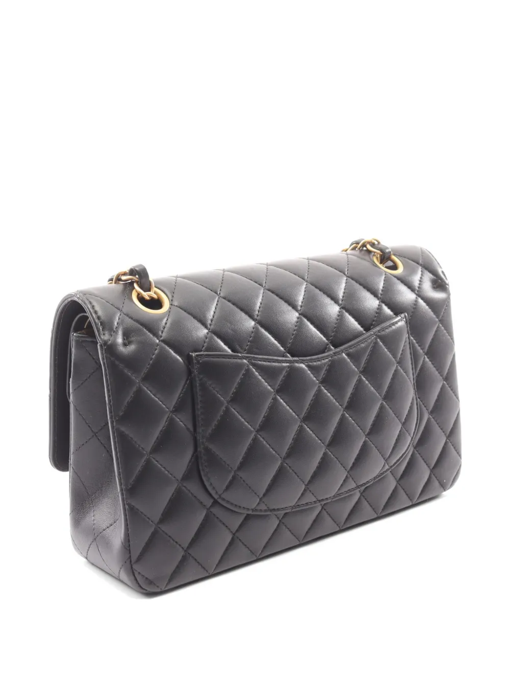 Chanel Pre-owned 2021-2022 Double Flap Icon-charms Shoulder Bag in Black, view 2