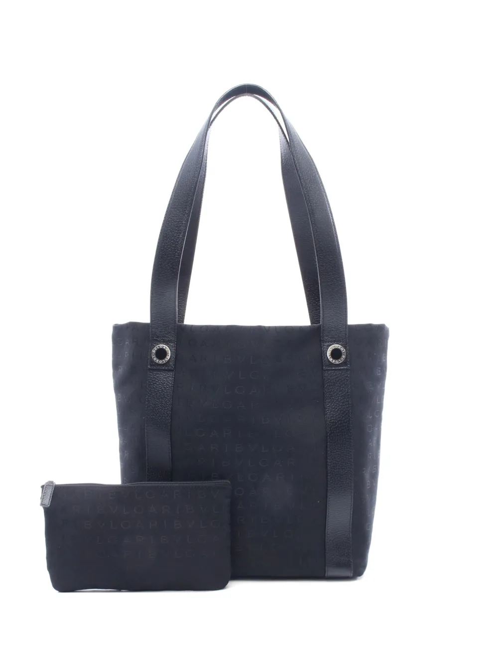 Bvlgari Pre-Owned 2010s Logomania tote bag - Nero