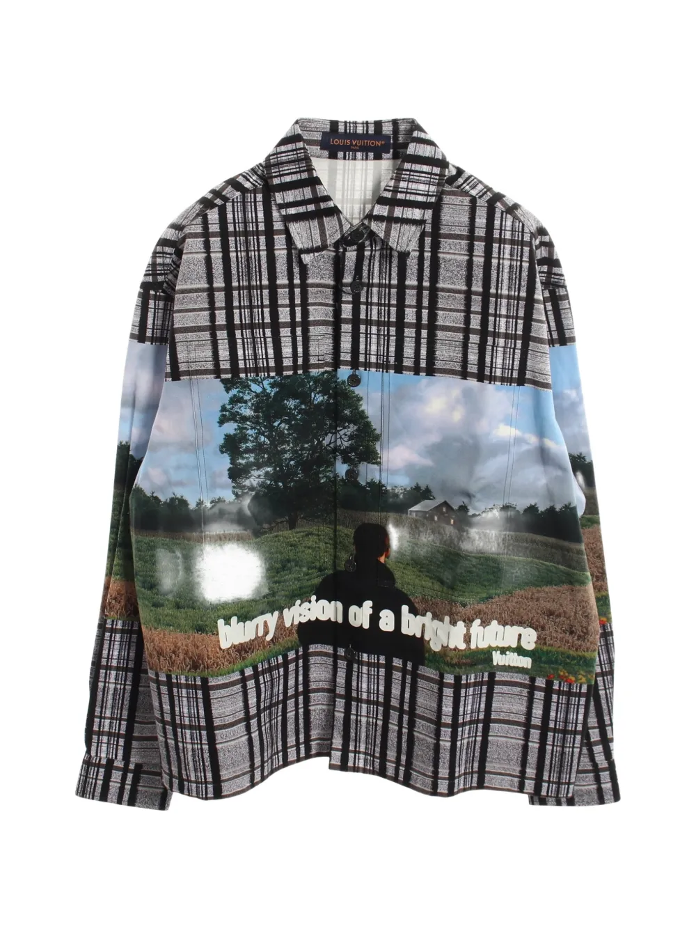 Louis Vuitton Pre-Owned Camicia con stampa 2020 - Grigio