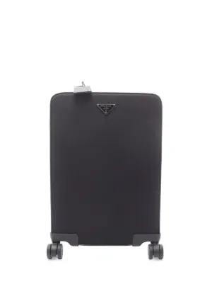 PRADA ネクタイケース ブラック Prada Pre-Owned 2013-2026 Tessuto And Saffiano Trimmed Trolley
