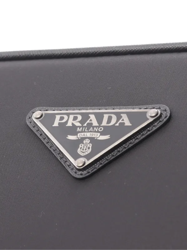 Prada Pre-Owned サフィアーノレザースーツケース | ブラック