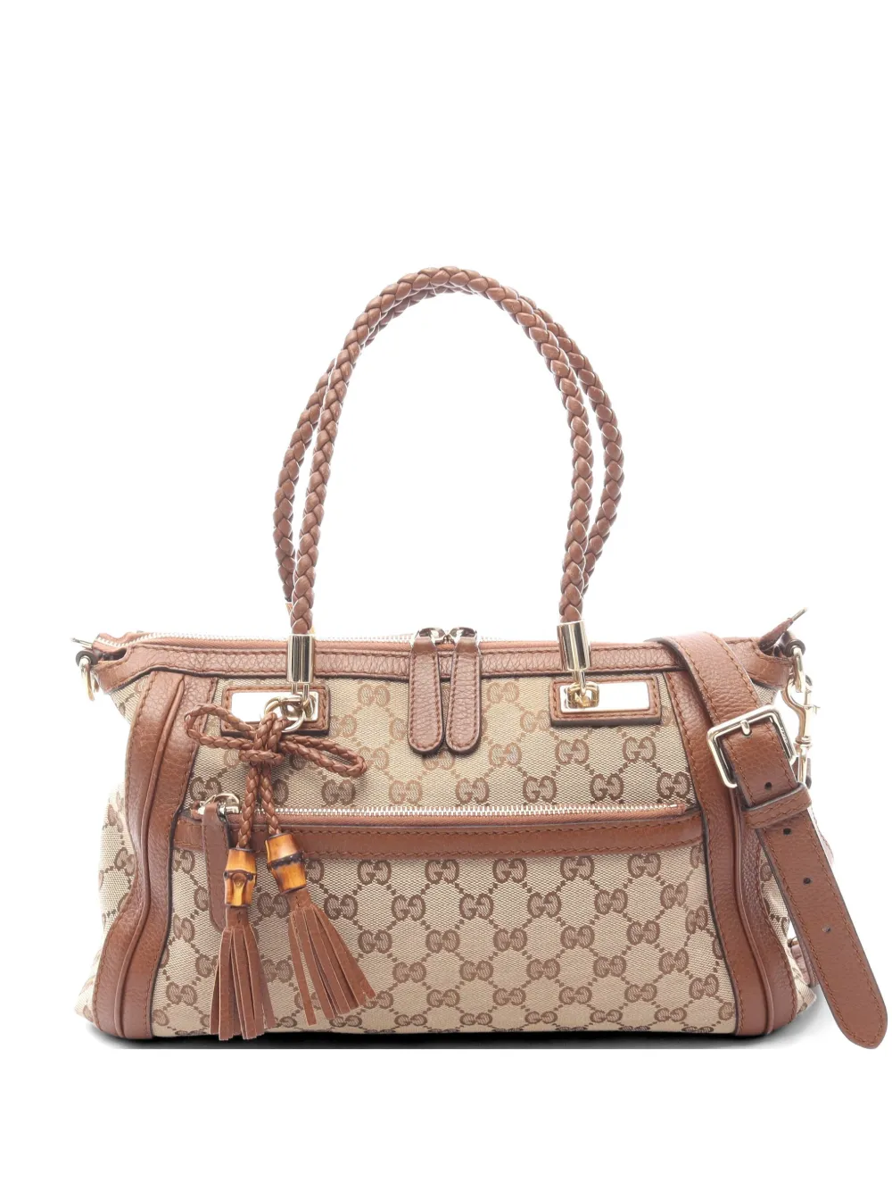 Gucci Pre-Owned Bella Bamboo GG canvas tote bag - Toni neutri