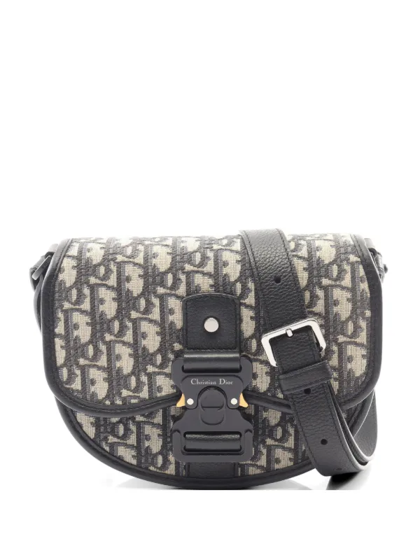Dior Pre-owned 2010s Mini Gallop Oblique-canvas Crossbody Bag in Neutrals