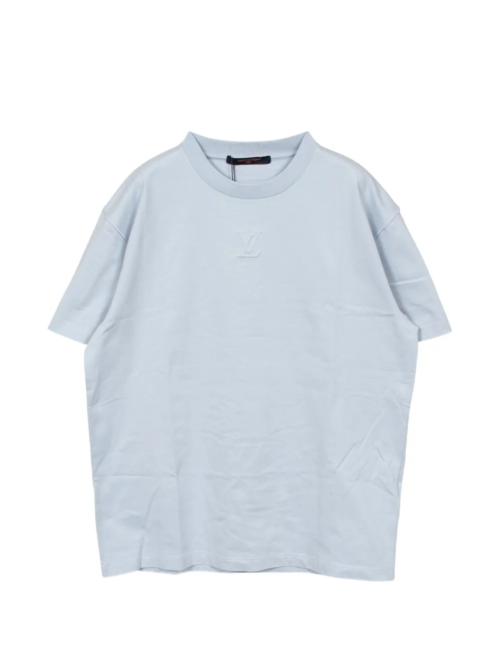 Louis Vuitton Pre-Owned 2020s LV-logo T-shirt - Blau