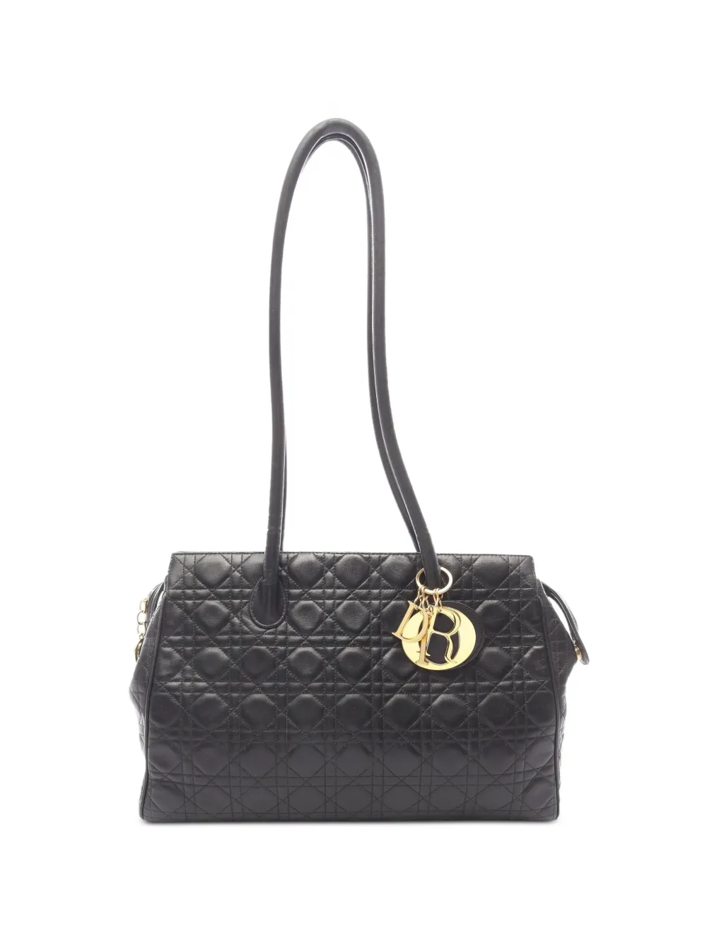 Christian Dior Pre-Owned 2000s Cannage Lady Dior shoulder bag - Black