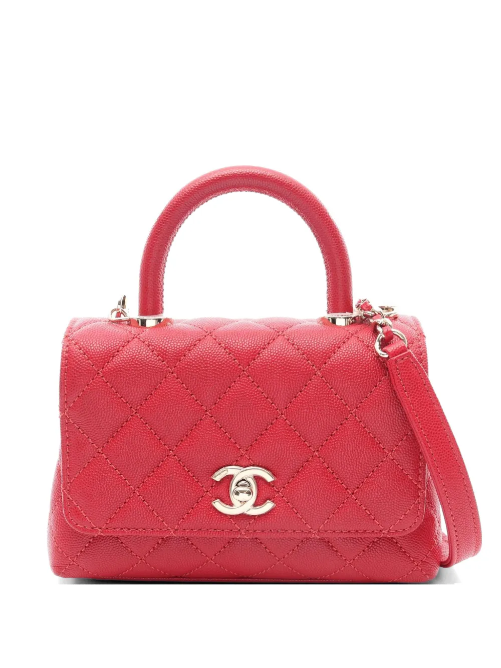 CHANEL Pre-Owned 2021 Coco Handle handbag - Rot