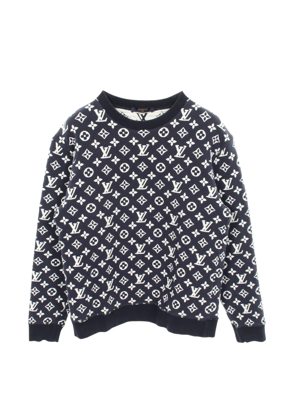 Louis Vuitton Pre-Owned 2010s Monogram jacquard sweater - Blu