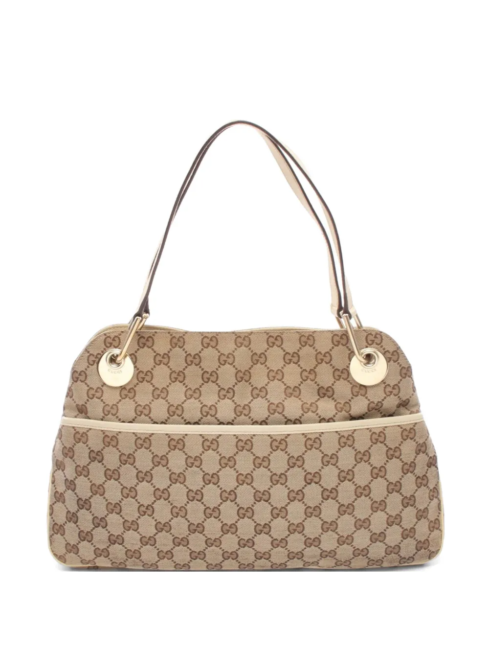 Gucci Pre-Owned GG canvas shoulder bag - Nude