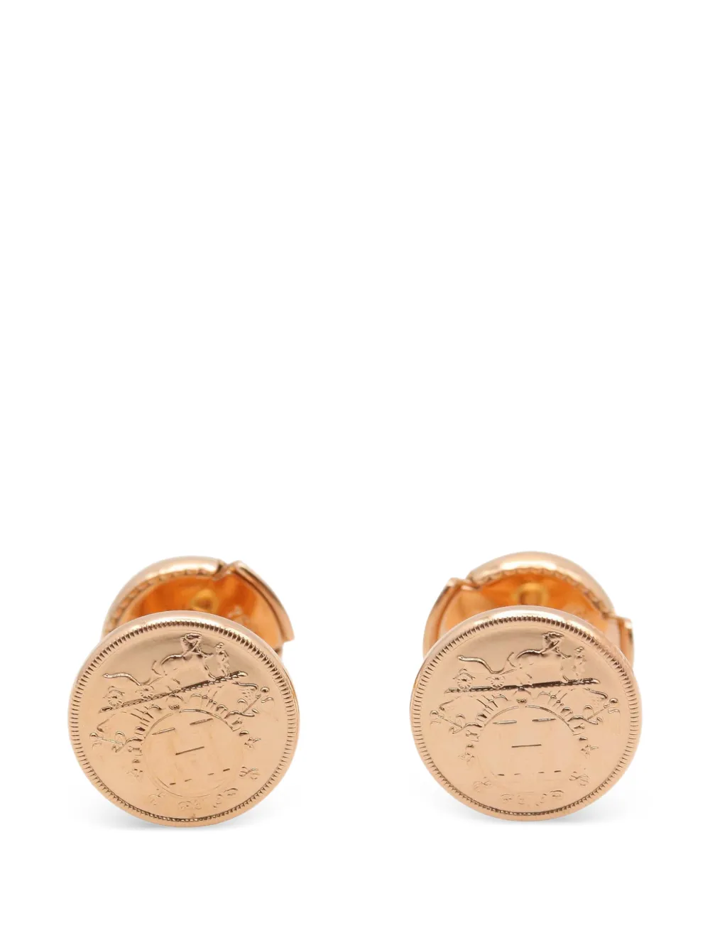 Hermès Pre-Owned 2010s Exlibris TPM earrings - Rosa