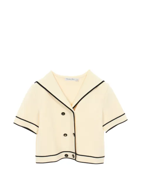 Christian Dior Pre-Owned sailor collar short-sleeve jacket