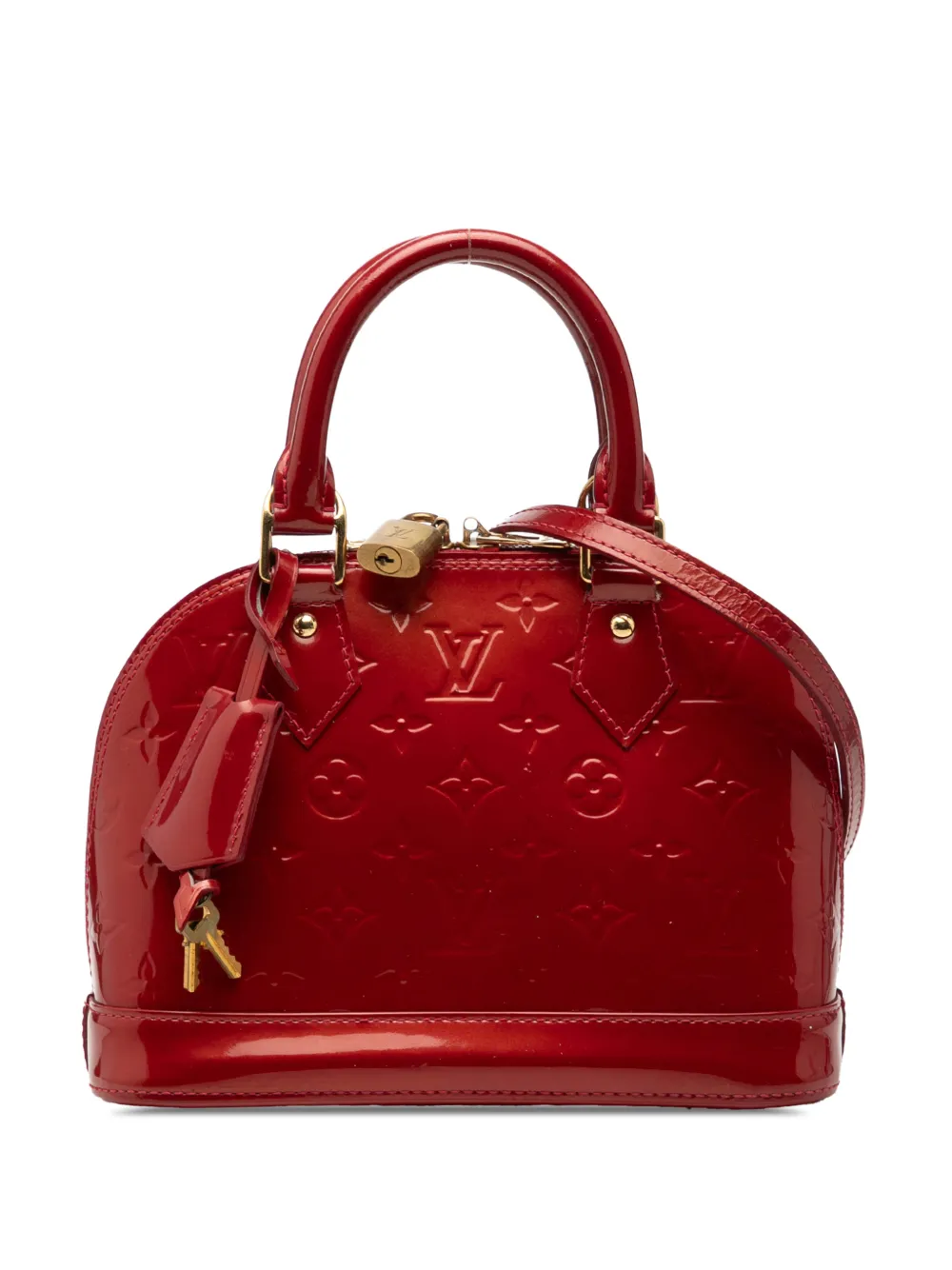 Louis Vuitton Pre-Owned 2013 Monogram Vernis Alma BB satchel - Rosso
