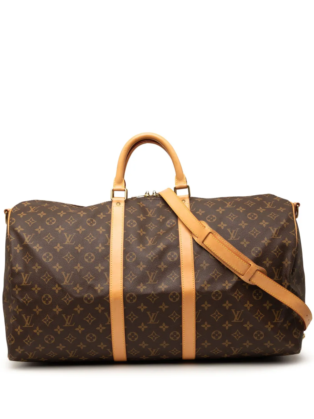 Louis Vuitton Pre-Owned 1996 Monogram Keepall Bandouliere 55 travel bag - Braun