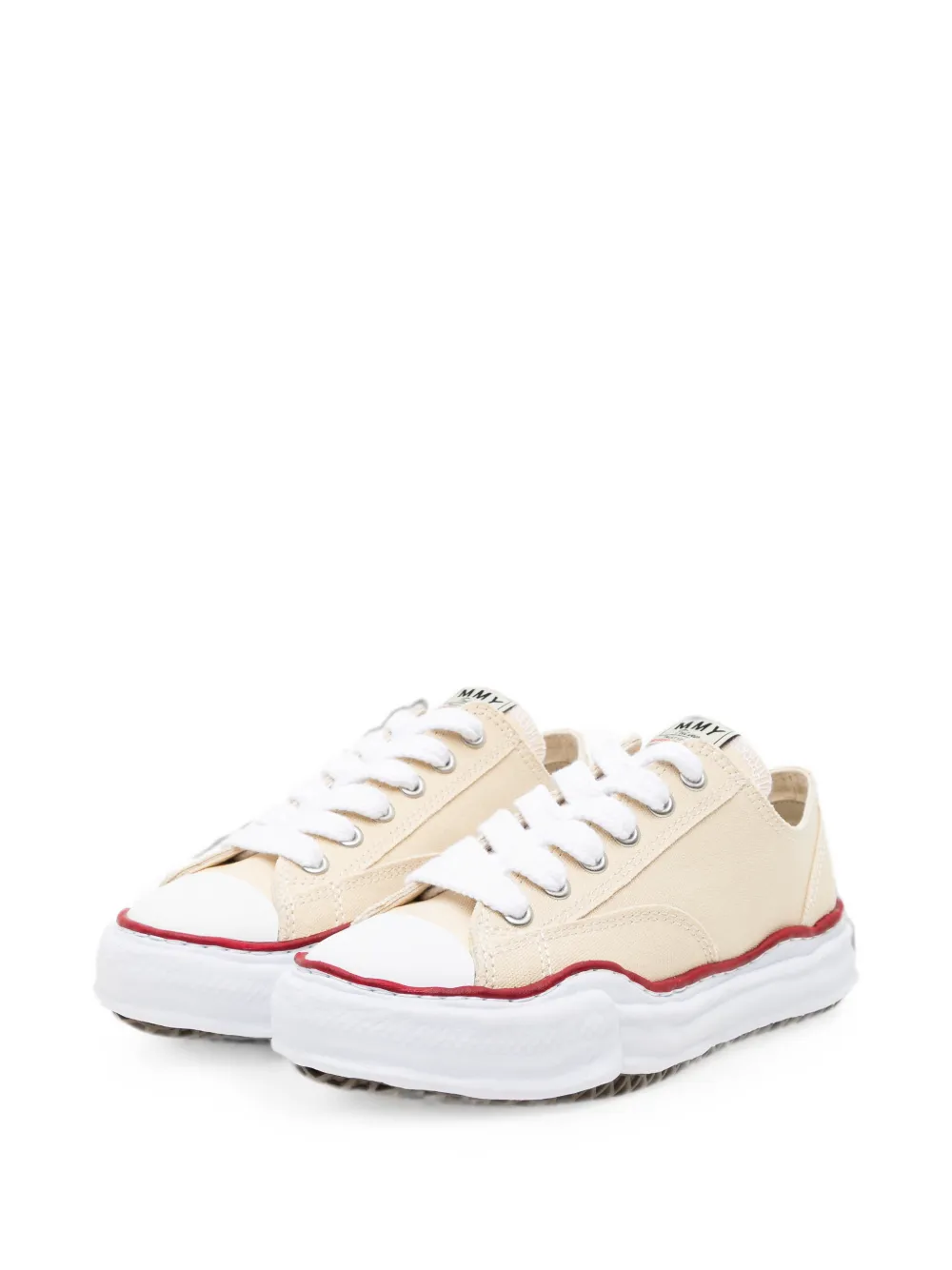 Maison MIHARA YASUHIRO Gerafelde sneakers Beige