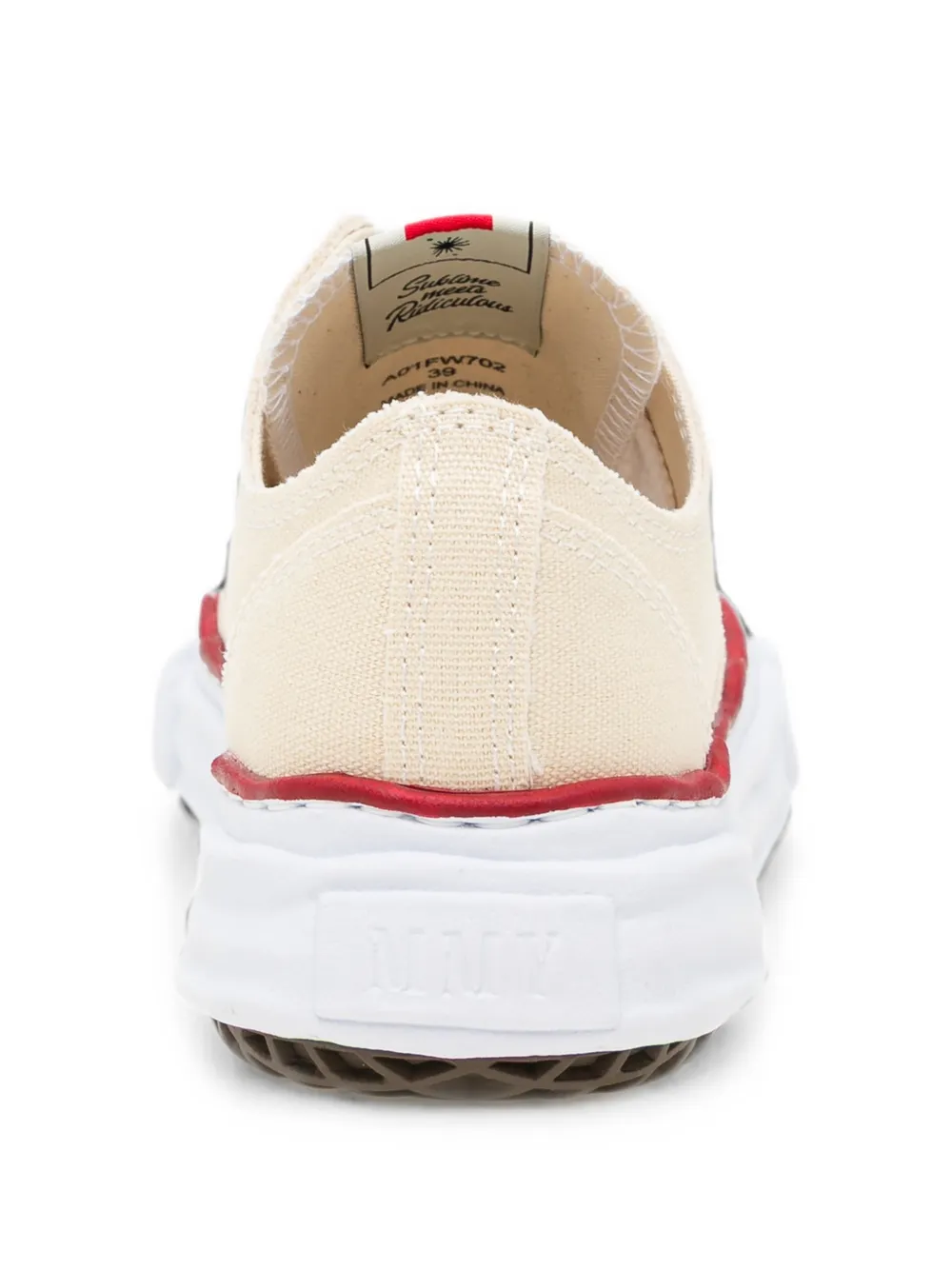 Maison MIHARA YASUHIRO Gerafelde sneakers Beige