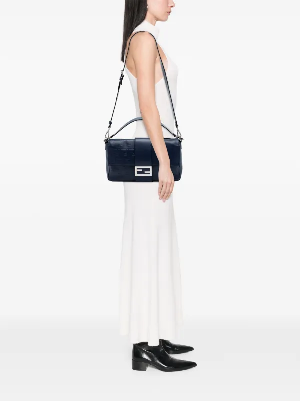 Fendi Pre-Owned 2000-2010 ラージ ズッカ エンボスレザー