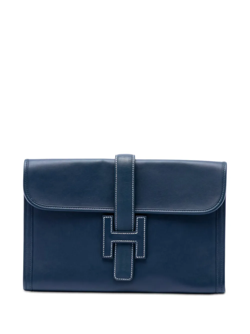 Hermès Pre-Owned 2010 Swift Jige 29 clutch bag - Blu