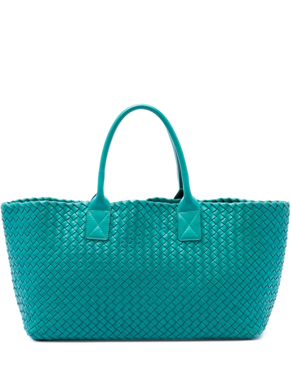 Bottega Veneta Pre-Owned 2020 Medium Nappa Intrecciato Cabat tote bag - Blu