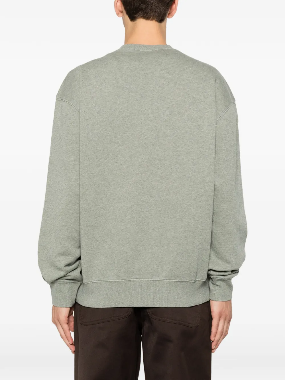 Carhartt WIP Caspian sweater met logopatch Groen