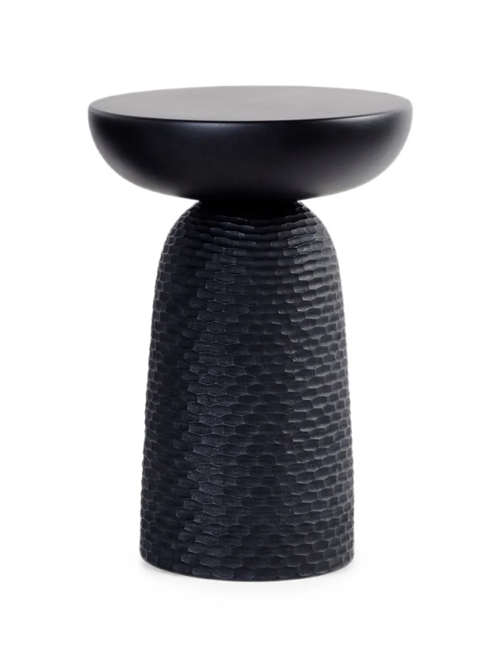Zanat Nera hand-carved stool - Nero
