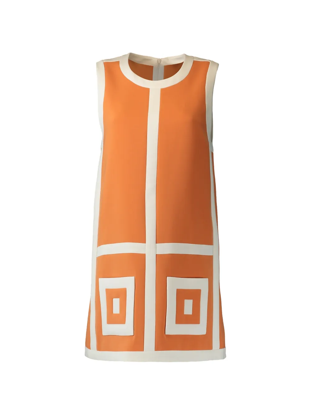 Alexis Estara geometric-pattern mini dress - Arancione