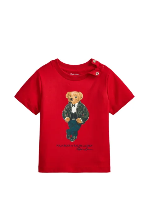 POLO RALPH LAUREN KIDS Polo Bear cotton jersey T-shirt