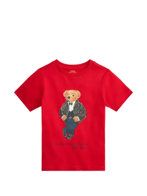 POLO RALPH LAUREN KIDS Polo Bear cotton jersey Tee