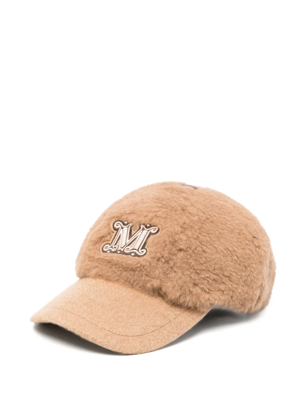 Max Mara Modico Teddy baseball +cap - Nude