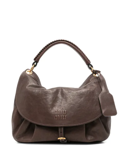Miu Miu Rendez-Vous leather tote bag 