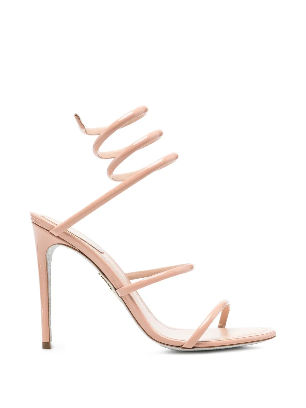 René Caovilla Cleo lakleren sandalen Beige