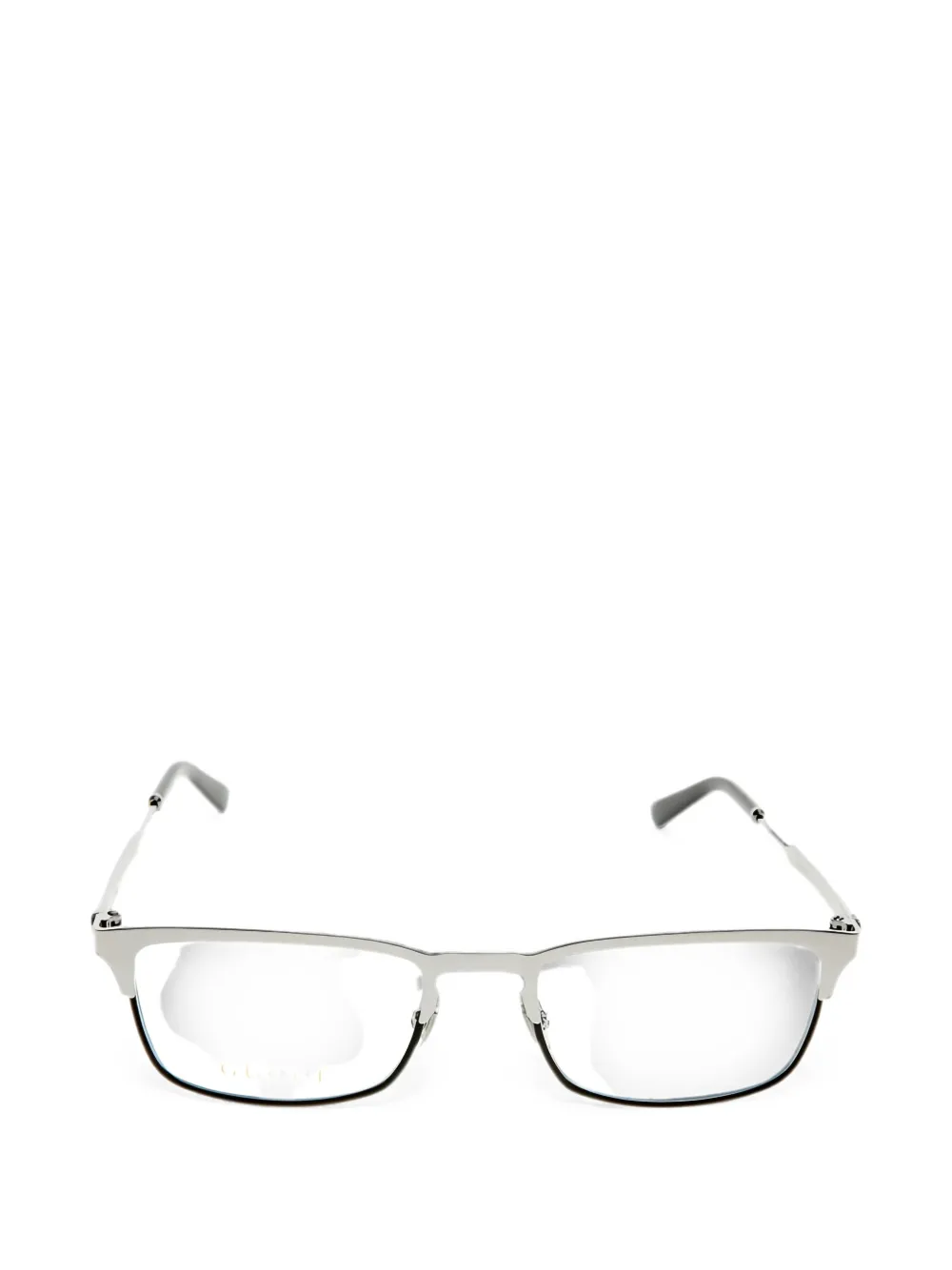 Gucci Eyewear Brille mit eckigem Gestell - Silber