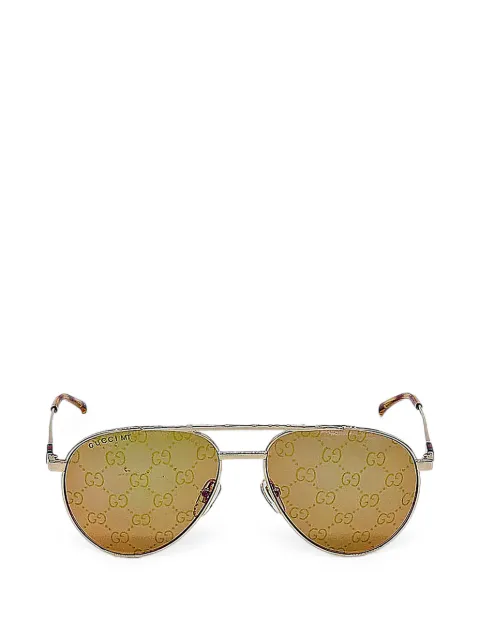 Gucci Eyewear GG monogram pilot-frame sunglasses