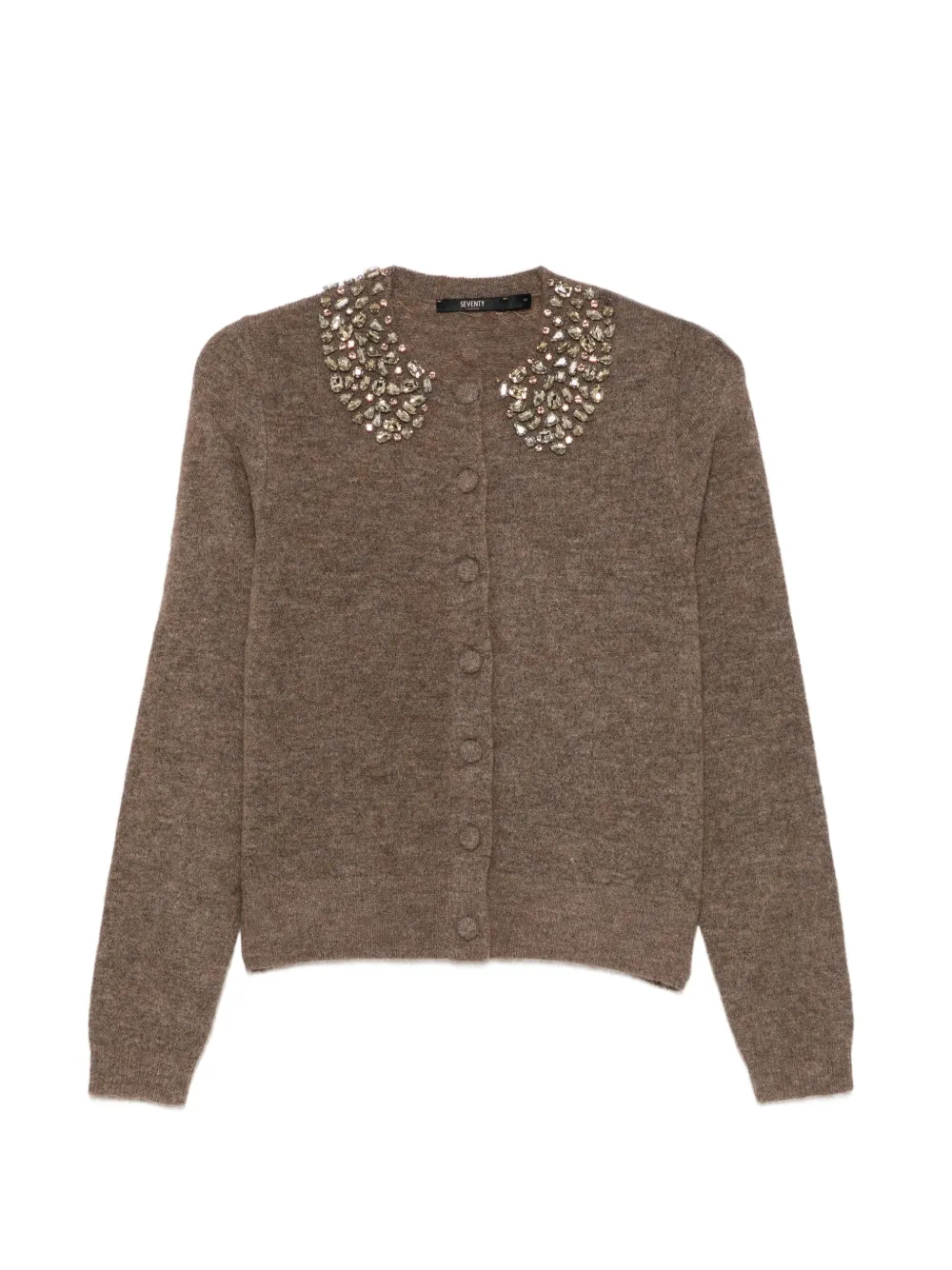 Seventy cardigan à ornements en cristal - Marron Seventy cardigan à ornements en cristal - Marron