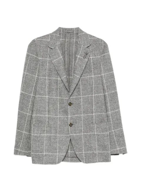 Lardini blazer con botones y cuadros estampados