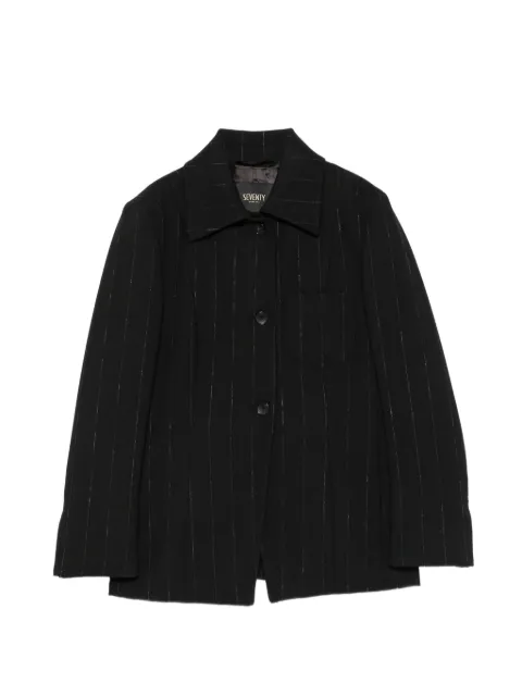 Seventy pinstripe-print chest-pocket jacket