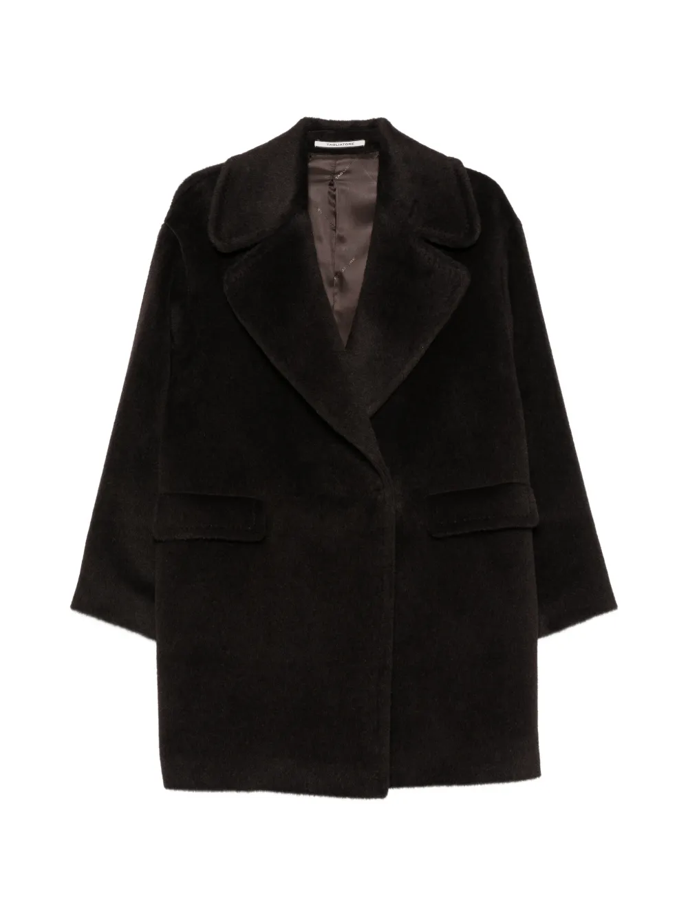 Tagliatore oversized notched-lapel coat - Schwarz