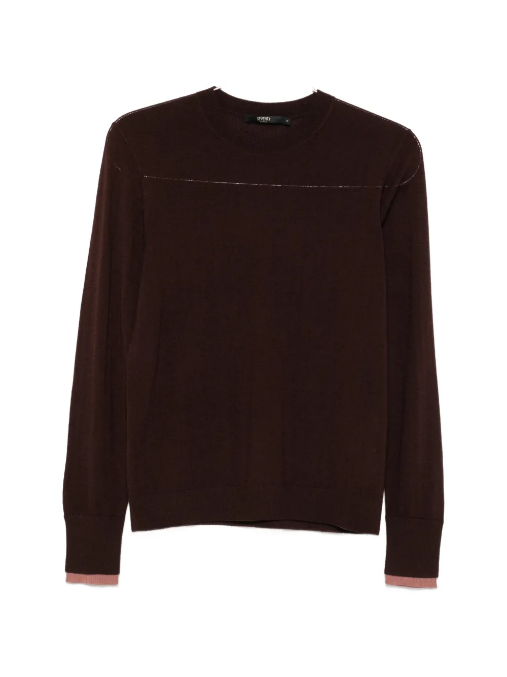 Seventy crew-neck wool sweater - Braun