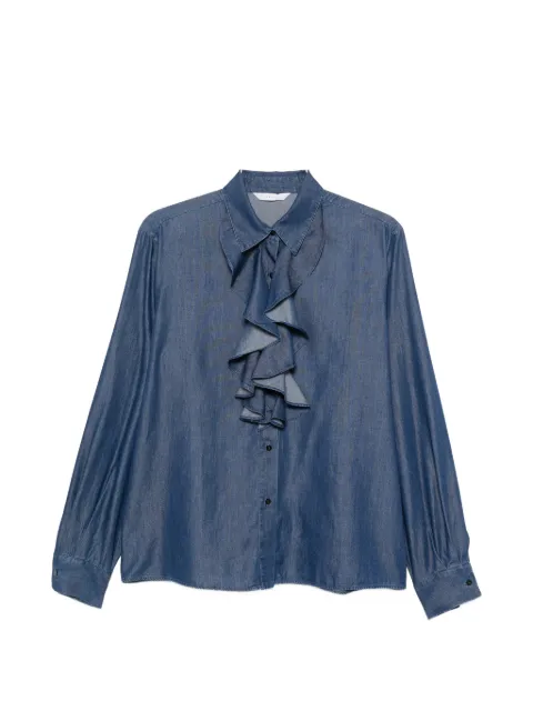 Xacus Beth ruffled long-sleeve shirt