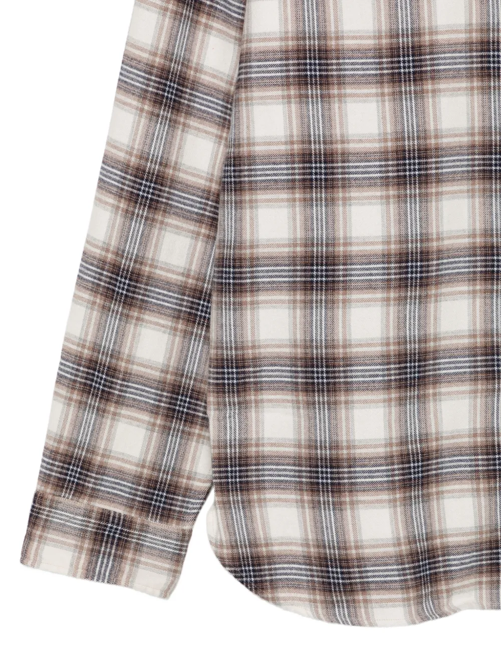 Xacus Legacy geruit katoenen overhemd Beige