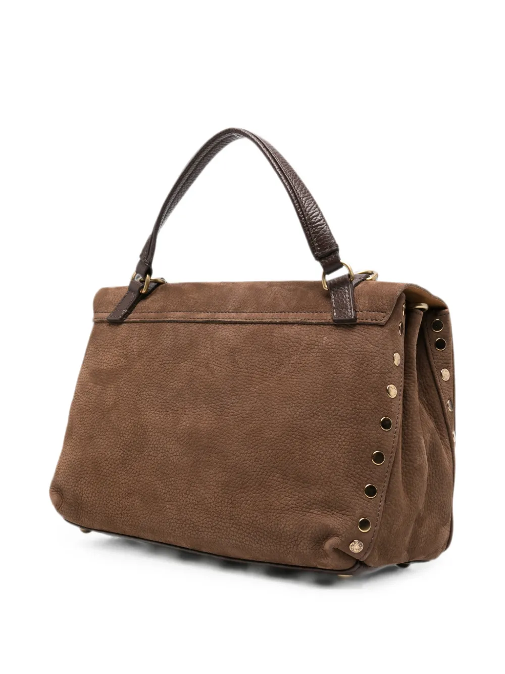 Zanellato Kleine Postina nubuck leren shopper Bruin