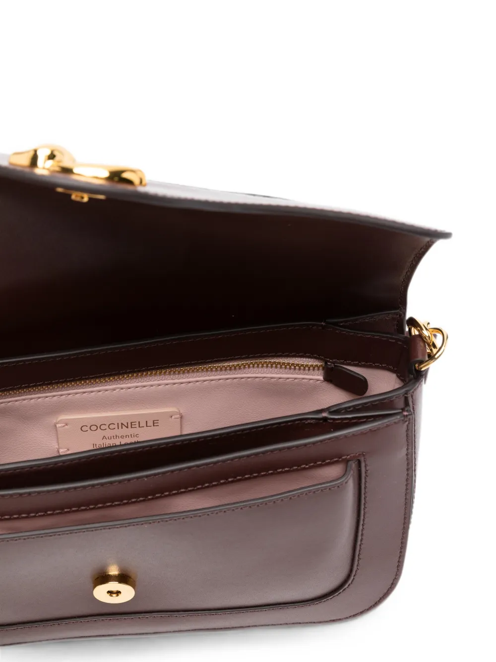Coccinelle Schoudertas met logoplakkaat Rood