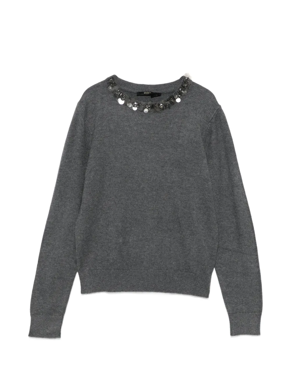 Seventy sequin-embellished sweater - Grigio