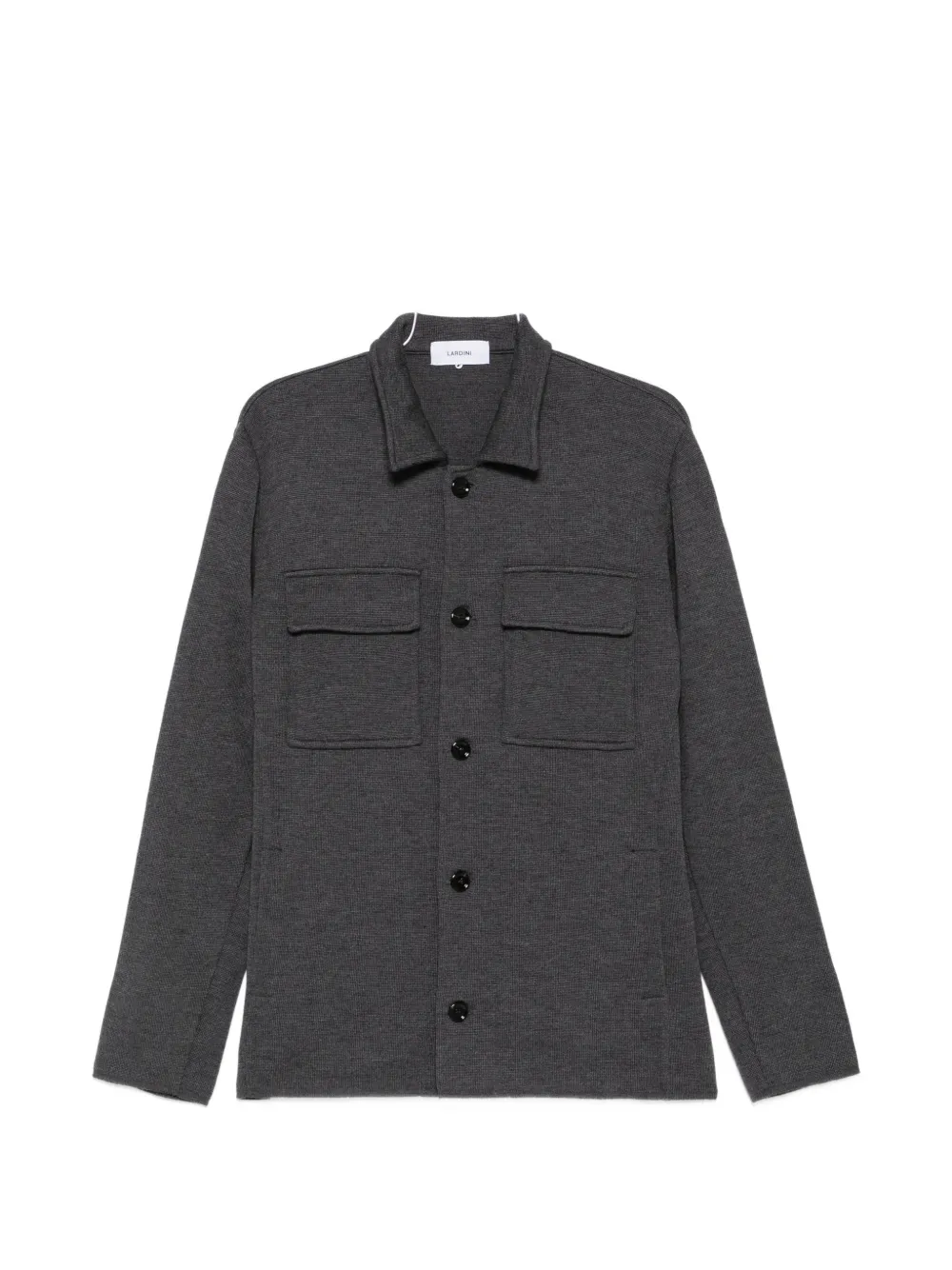 Lardini flap-pocket button-up cardigan - Grigio