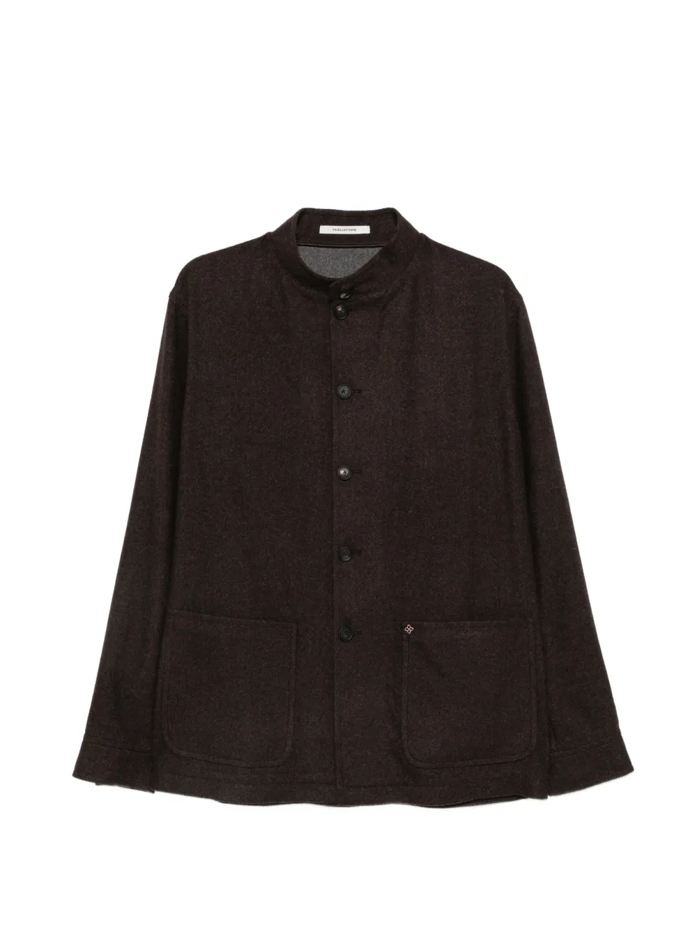 Tagliatore G-Klein button-up mandarin-collar jacket - Marrone