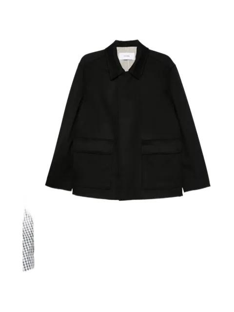 Lardini wool flap-pocket jacket