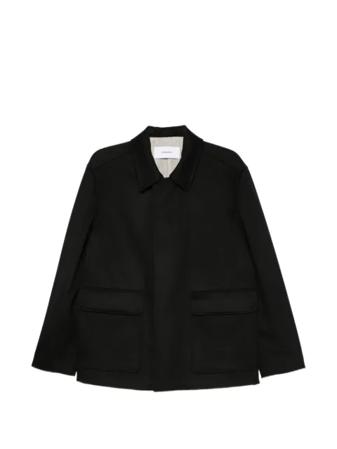 Lardini wool flap-pocket jacket