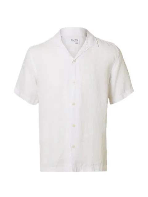 SELECTED short-sleeved linen shirt