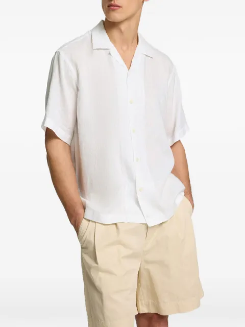 SELECTED short-sleeved linen shirt