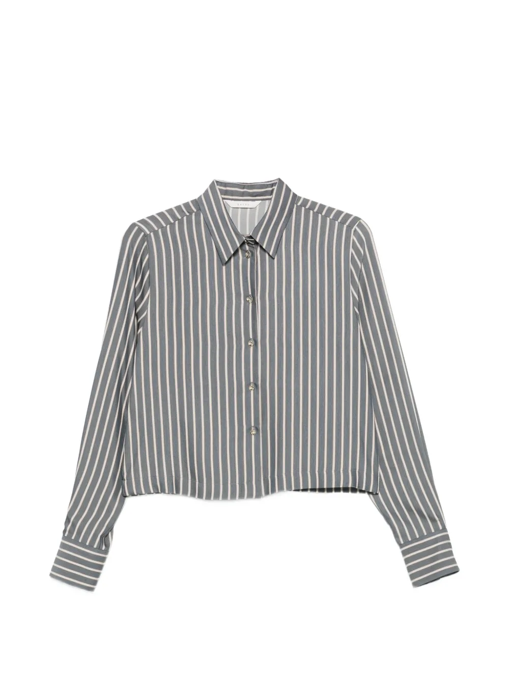 Xacus vertical-stripe shirt Grijs