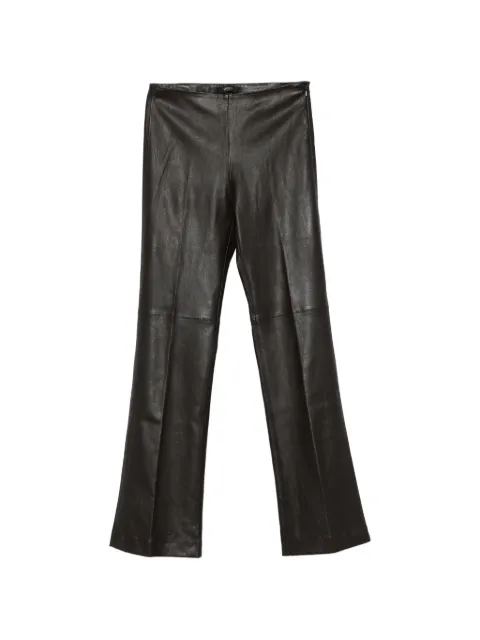 Seventy leather panelled trousers